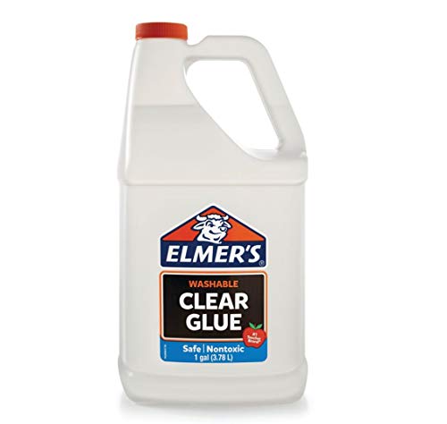 Book Cover Elmers Clear Liquid School Glue, Slime Glue, & Craft Glue | Premium 1 Glue Gallon for School Supplies & Slime Supplies | Washable Glue