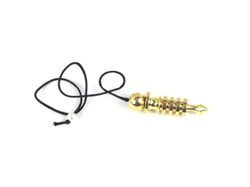 Jet Isis 4 Plate Ring Brass Metal Isis Pendulum Chord String Healing Dowsing A++ Reiki Free Booklet Jet International Crystal Therapy Image is JUST A Reference.