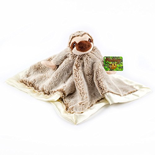 Book Cover Treasure Trades Stuffed Sloth Lovey Soother Plush Security Blanket 12