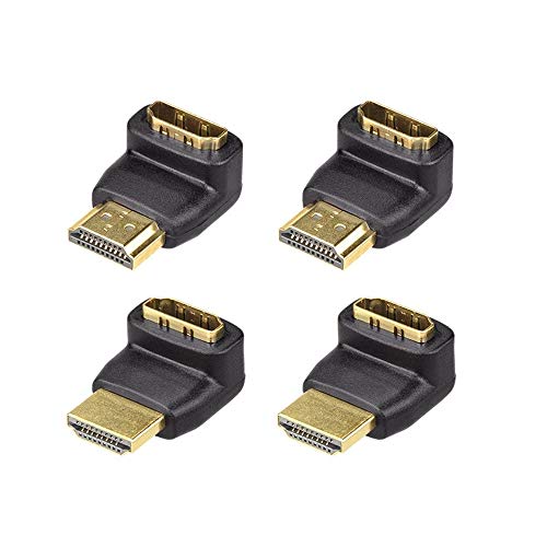 VCE 2 Combos 3D&4K Supported HDMI 90 Degree and 270 Degree Male to Female Adapter