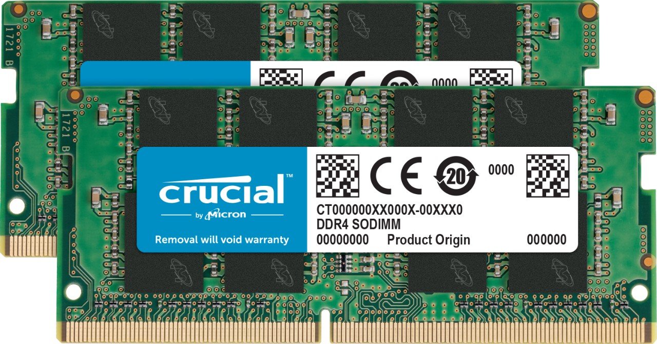 Crucial 16GB Kit (8GBx2) DDR4 2666 MT/s (PC4-21300) SR x8 SODIMM 260-Pin Memory - CT2K8G4SFS8266 16GB Kit (8GBx2) Single Rank 2666MHz Memory