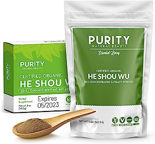 Certified Organic He Shou Wu - Large 5oz Bag of 30:1 Concentrated He Shou Wu Organic Extract