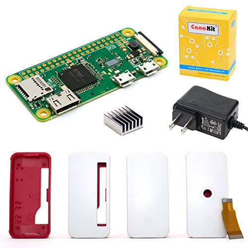 CanaKit Raspberry Pi Zero W (Wireless) with Official Case and Power Supply