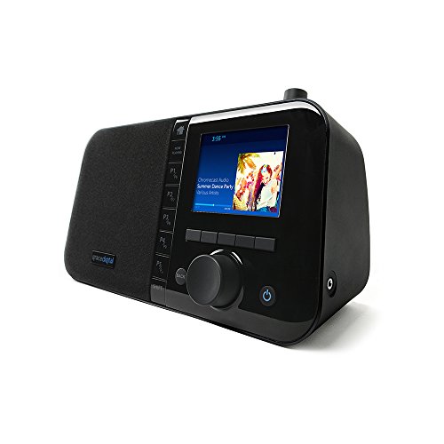 Grace Digital Mondo+ Wireless Smart Speaker and Internet Radio with Wi-Fi + Bluetooth and 3.5” Color Display