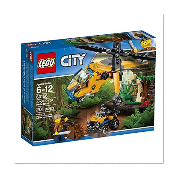 Book Cover LEGO City Jungle Explorers Jungle Cargo Helicopter 60158 Building Kit (201 Piece)