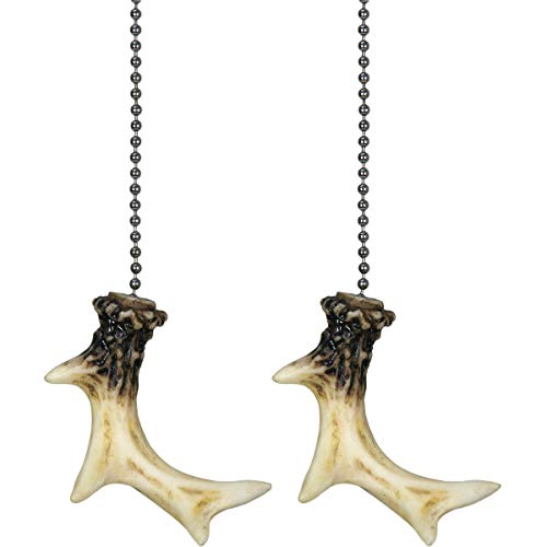 Book Cover River's Edge Products Deer Antler Fan Pull (Quantity: 2 Pack)