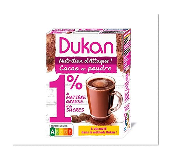 Dukan Cacao en Poudre 1% de Matières Grasses/Sucres 200 g