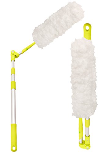 Book Cover Pure Care Extendable Duster, Machine Washable, Hypoallergenic Microfiber Head, Includes Lightweight Telescopic Pole, Saves Time & Money (Washable Duster)