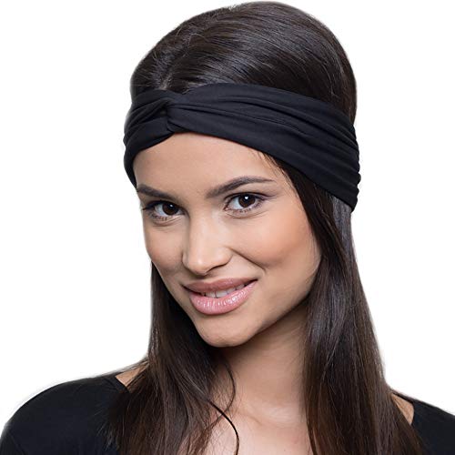 Book Cover French Fitness Revolution Moisture Wicking Turban Headband for Sports, Running, Workout and Yoga, Insulates and Absorbs Sweat, Women Hair Band