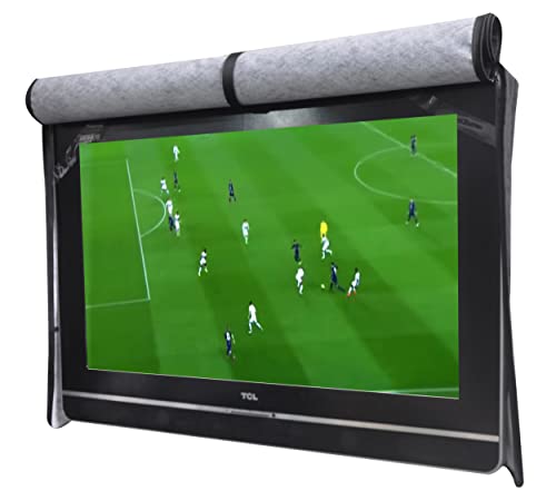 A1Cover Outdoor 55" TV Set Cover,Scratch Resistant Liner Protect LED Screen Best-Compatible with Standard Mounts and Stands (Black) â€¦