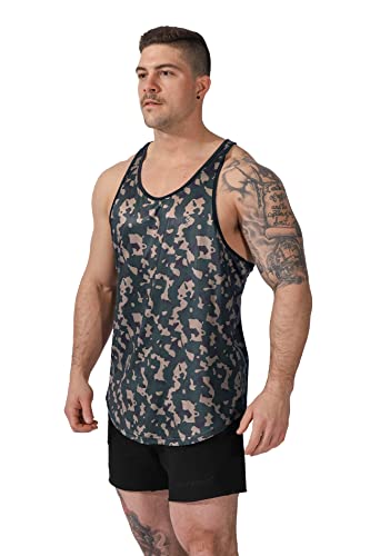 Jed North Bodybuilding Tank Top Gym Stringer Y-Back Muscle Racerback