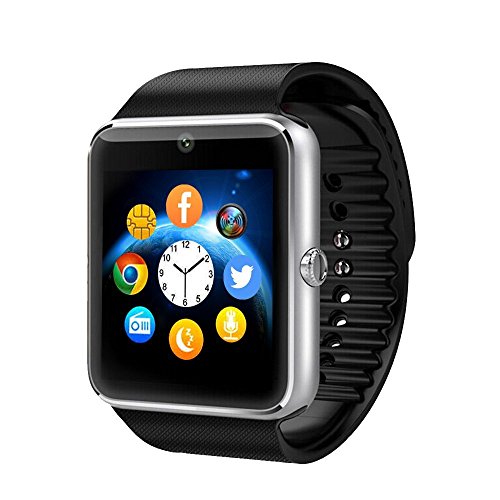 Amazingforless GT08 Bluetooth Touch Screen Smart Wrist Watch Phone with Camera - Silver