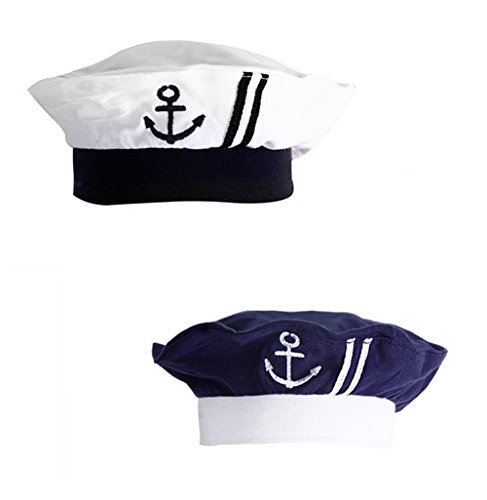 stylesilove Baby Boy's Newborn Nautical Sailor Embroidered Hat 3-12 Months