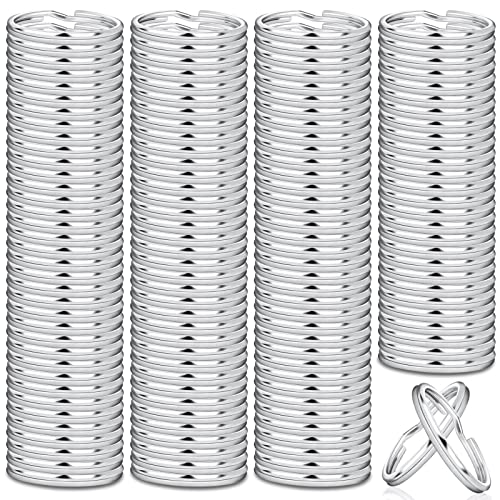 Paxcoo 200Pcs Split Key Rings Bulk for Keychain and Crafts (25mm)