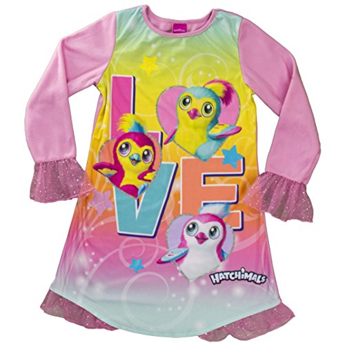 SGI Apparel Girls' Little Hatchimals Night Shirt Sleep Dress Pajamas