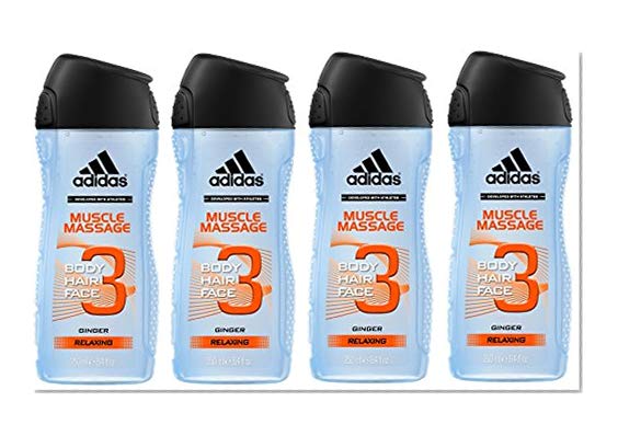 Adidas - Gel Douche 3 en 1 Muscle Massage - 250ml - Lot de 4