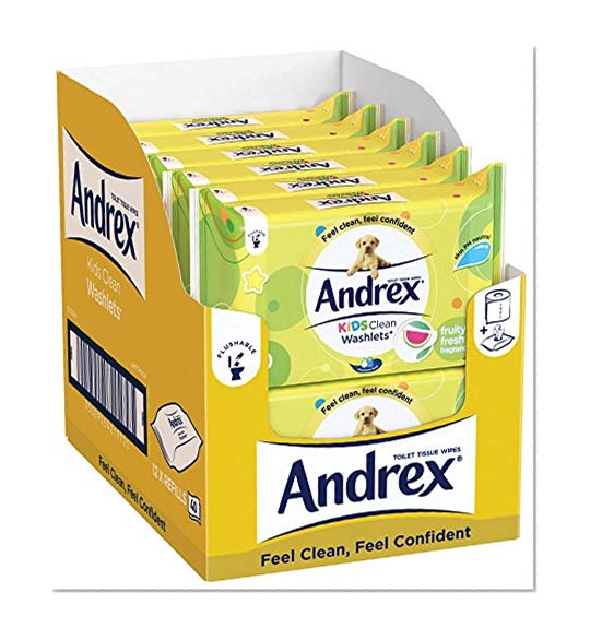 Lingettes Andrex pour enfants, lot de 12