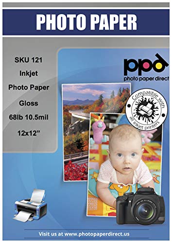 Book Cover PPD Inkjet Glossy Super Premium Photo Paper 12x12