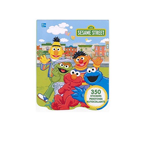 Book Cover Sesame Street Sticker Book for Kids (over 350 stickers)-1 PACK