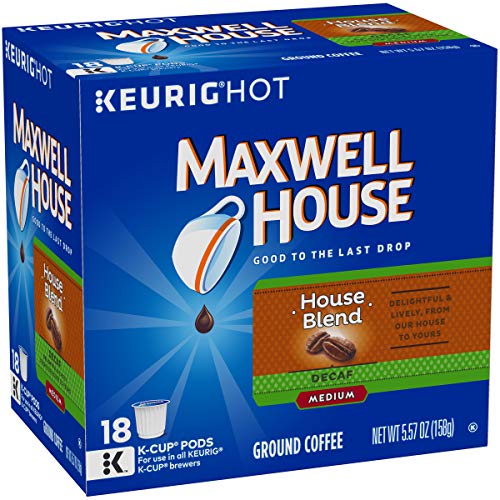 Book Cover Maxwell House House Blend Keurig K Cup Coffee Pods (72 Count, 4 Boxes of 18)