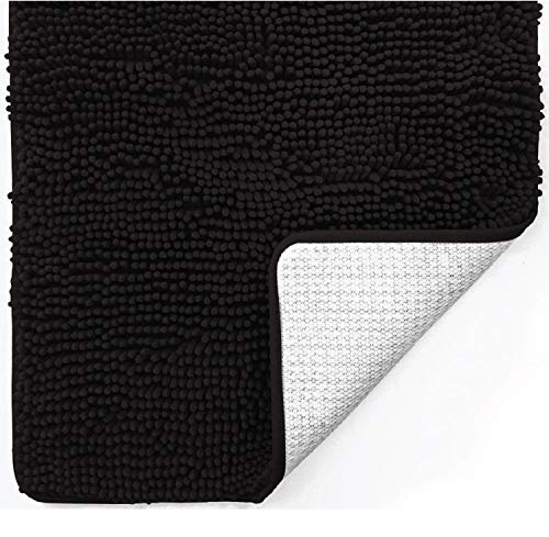 Gorilla Grip Original Luxury Chenille Bathroom Rug Mat, 30x20, Extra Soft and Absorbent Shaggy Rugs, Machine Wash Dry, Perfect Plush Carpet Mats for Tub, Shower, and Bath Room, Green
