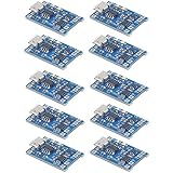 MakerFocus 10pcs TP4056 Charging Module with Battery Protection 18650 BMS 5V Micro USB 1A 18650 Lithium Battery Charging Board
