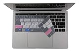 Premium Mac OS X Shortcut Hot Keys Keyboard Cover for NEWEST Macbook Pro with Touch Bar 13 Inch A1706 or 15 Inch A1707 (2016 Release)