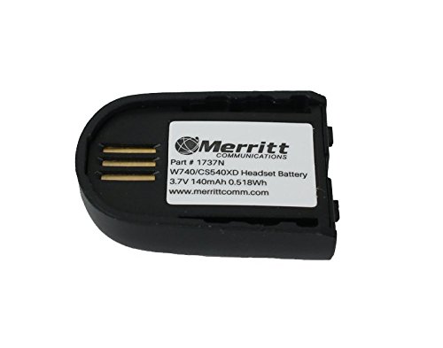 Replacement Battery for Plantronics Savi W02, W740, W745, W440 and CS540XD Wireless Headsets