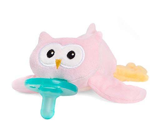 Book Cover WubbaNub Infant Pacifier - Pink Owl