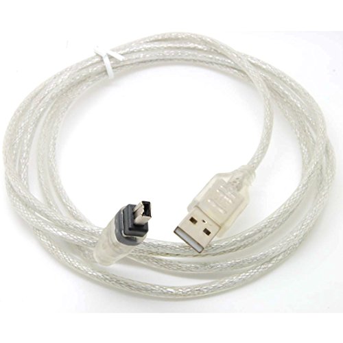 PINGSX 6Feet Usb Data cable Firewire IEEE 1394 for MINI DV HDV camcorder to edit Laptop computer pc camcorder to edit PC
