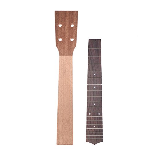 ammoon 26 Inch Tenor Ukelele Maple Wood Neck & Rosewood Fretboard Fingerboard Set Hawaiian Guitar Luthier DIY Repalcement