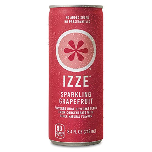 IZZE Sparkling Juice, Grapefruit, 8.4 Fl Oz (12 Count)