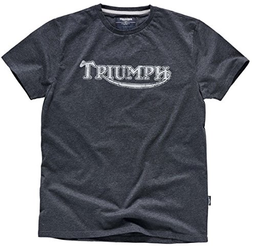 Véritable T-shirt gris Triumph logo rouge vintage