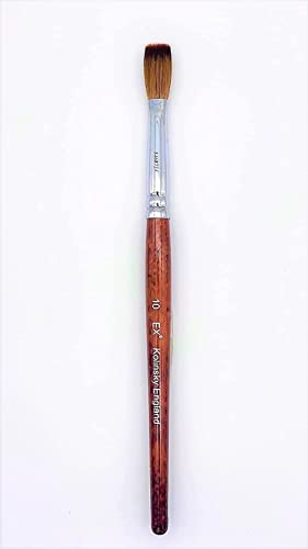 EX Kolinsky Acrylic Nail Brush for Acrylic Powder Manicure Pedicure (Size 10 (Pack of 1))