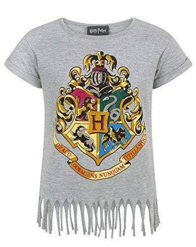 HARRY POTTER Hogwarts Crest Girl's Fringe Top