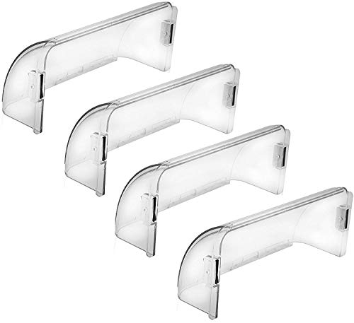 Home Intuition Adjustable Magnetic Air Deflector for Sidewall and Ceiling Registers and Vents, 4 Pack