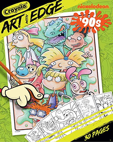 Book Cover Crayola Art with Edge Coloring Pages Nickelodeon Toy