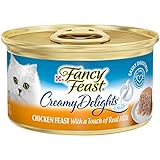 Purina Fancy Feast Creamy Delights Chicken Feast with A Touch of Real Milk Wet Cat Food - (24) 3 Oz. Cans