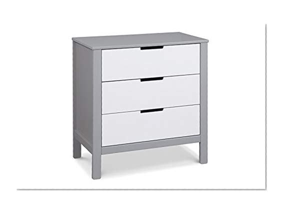 Book Cover Carter's by DaVinci Colby 3-Drawer Dresser, Grey and White