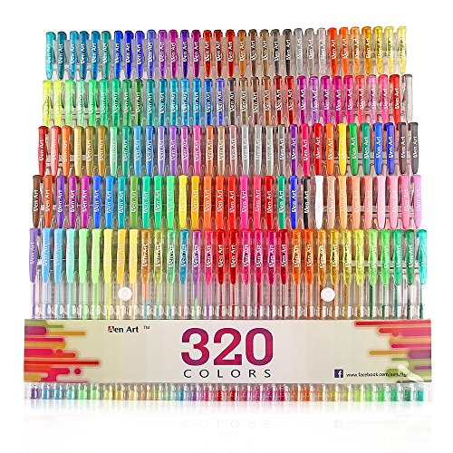 Book Cover Aen Art 160 Colored Pen Set Perfect for Adult Coloring Books, Drawing, Painting and Writing