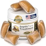 Septic Tank Treatment - 1 Year Supply of Septic Safe Dissolvable Easy Flush Live Bacteria Packets (12 Count) - Best Way to Prevent Expensive Sewage Backups - Made in USA