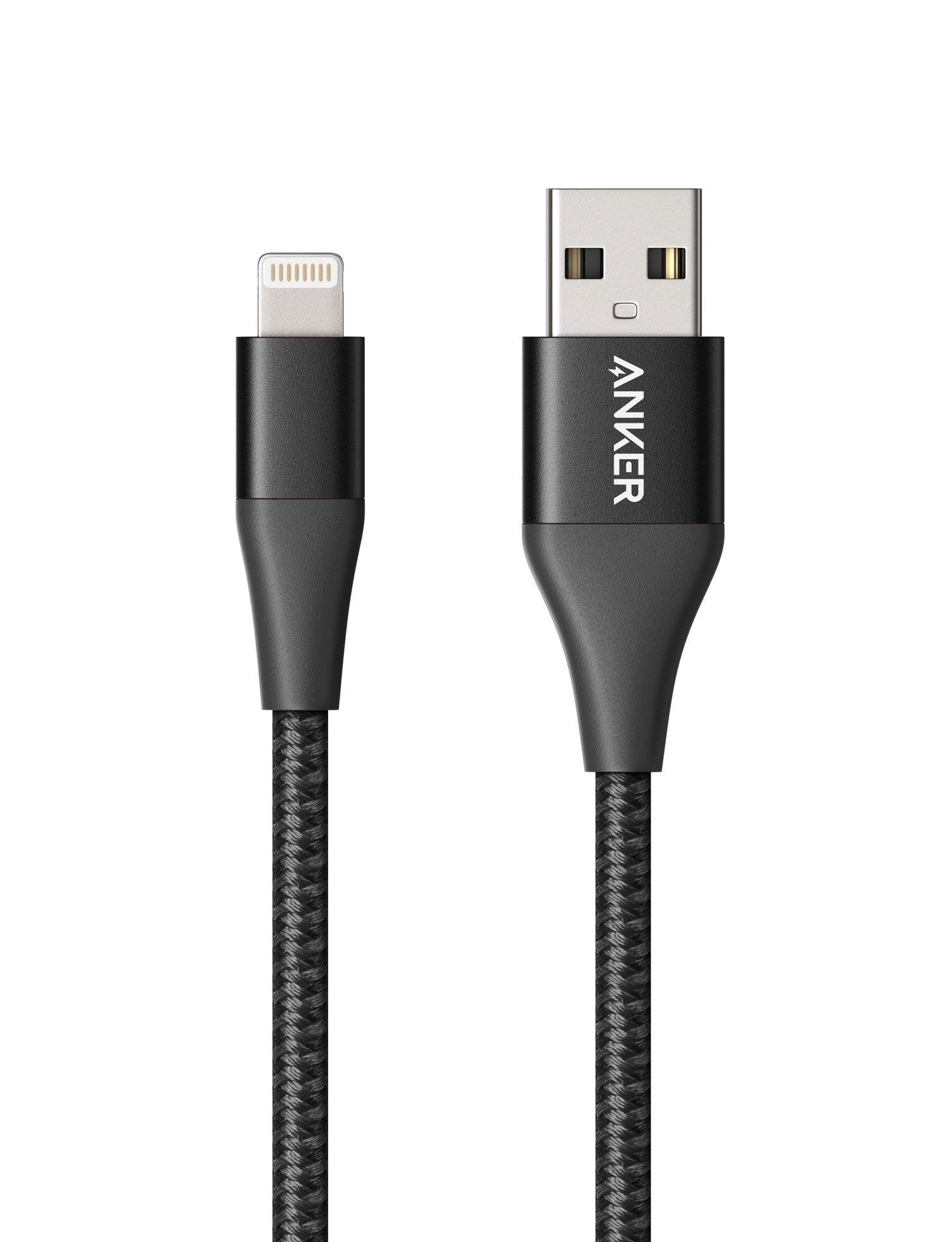 Anker Powerline+ II Lightning Cable (3ft), MFi Certified for Flawless Compatibility with iPhone Xs/XS Max/XR/X / 8/8 Plus / 7/7 Plus / 6/6 Plus / 5 / 5S and More(Red)