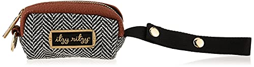 Itzy Ritzy Pacifier Case with Adjustable Handle â€“ Pacifier Pod Holds 2 Pacifiers and Can Be Worn as a Wristlet or Attached to a Diaper Bag or Purse; Measures 4.5â€ L x 2.25â€ W, Coffee and Cream