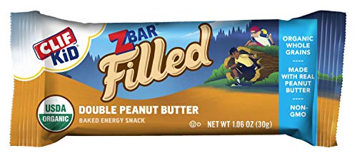 Book Cover CLIF KID ZBAR FILLED - Organic Granola Bars - Double Peanut Butter - (1.06 Ounce Energy Bars, Kids Snacks, 12 Count)