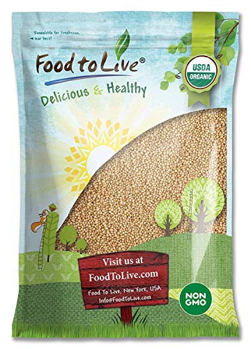 Book Cover Organic Amaranth Grain, 5 Pounds - Whole Seeds, Non-GMO, Kosher, Vegan, Bulk