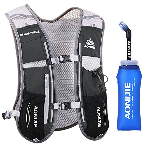 Lovtour Premium Running Race Hydration Vest Pack for Marathon, Cycling, Hiking with Soft Water Bottle As Gift