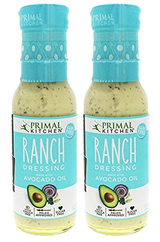 Primal Kitchen - Organic Ranch Dressing, Avocado Oil-Based, Vegan & Paleo Approved - (8 Oz X 2 Pack)