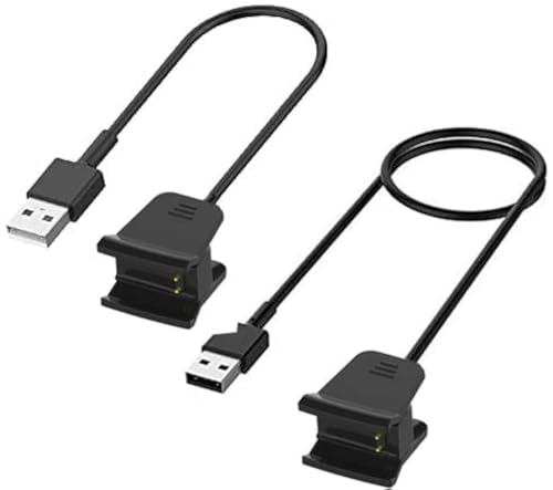 Kissmart Fitbit Alta HR Charger 2 PCS (1.8ft & 3.3ft), Charging Cable Cord Repalcement Charger for Fitbit Alta HR (2 PCS - 1.8ft & 3.3ft)