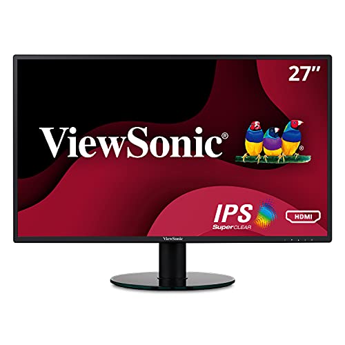 ViewSonic VA2746MH-LED 27 Inch Full HD 1080p LED Monitor with HDMI and VGA Inputs for Home and Office