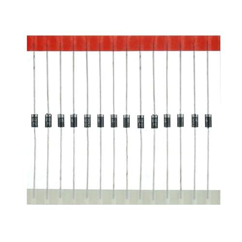 (100 Pcs) 1N4001 Rectifier Diode, 50V 1A DO-41 Electronic Silicon Doorbell Diodes